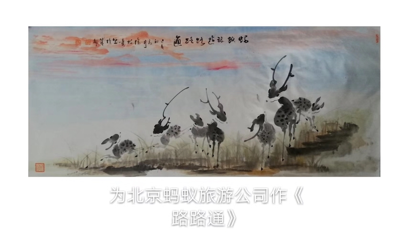 中国第一画鹿人徐枝贵作品欣赏
